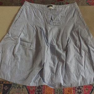 J crew 100% cotton pleated skirt sz 10